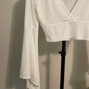 Bell sleeve crop top
